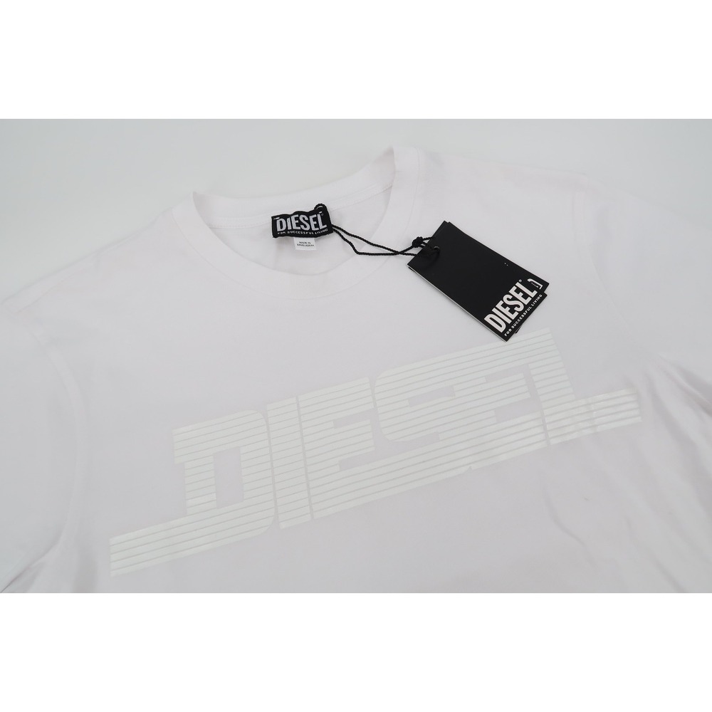 Diesel T Just 12-5 T-Shirt White Short Sleeve‎ Crew Neck Men's Size Medium NEW